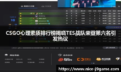 CSGO心理素质排行榜揭晓TES战队荣登第六名引发热议