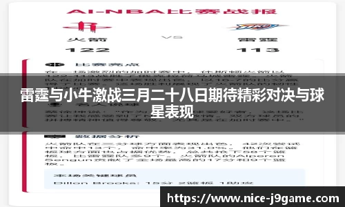 雷霆与小牛激战三月二十八日期待精彩对决与球星表现